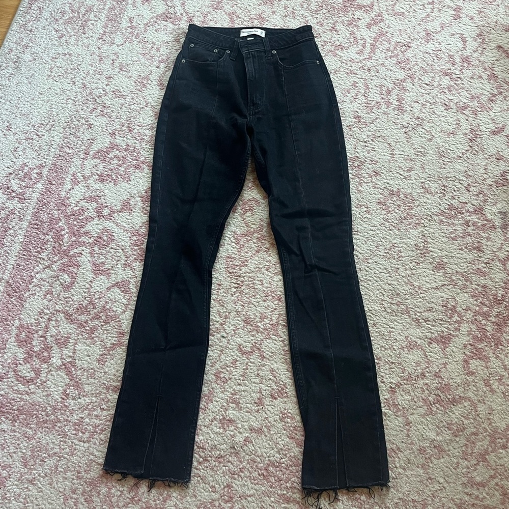 Abercrombie curve love black skinny jeans